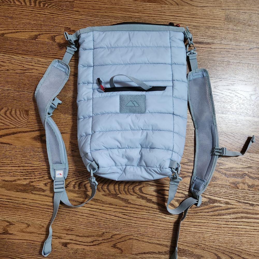 Light Blue Modular Backpack with Quilted Padding